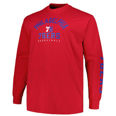 Fanatics - Philadelphia 76ers Big & Tall Short Sleeve & Long Sleeve T-Shirt Set - Royal/Red