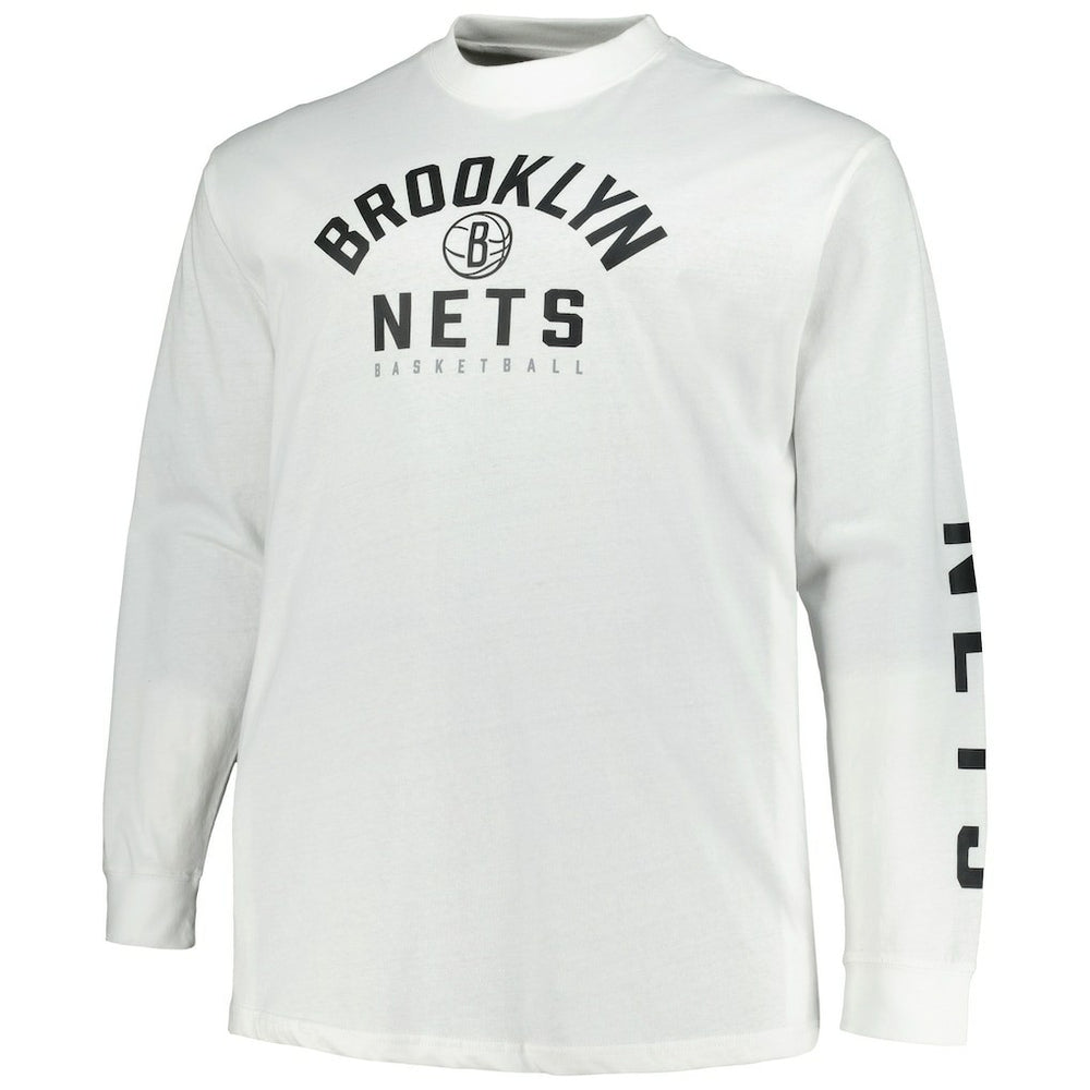 Fanatics - Brooklyn Nets Big & Tall Short Sleeve & Long Sleeve T-Shirt Set - Black/White