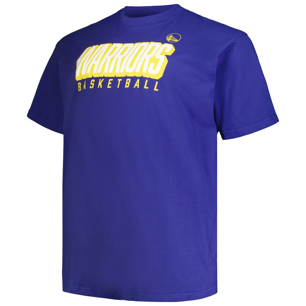 Fanatics - Golden State Warriors Big & Tall Short Sleeve & Long Sleeve T-Shirt Set - Royal/Gold