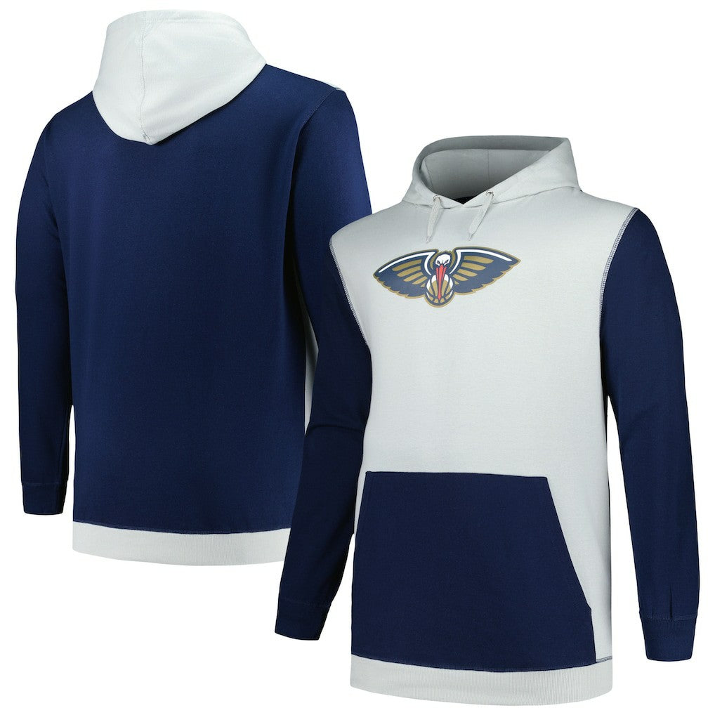 Fanatics - New Orleans Pelicans Big & Tall Primary Arctic Pullover Hoodie - Navy/Silver