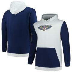 Fanatics - New Orleans Pelicans Big & Tall Primary Arctic Pullover Hoodie - Navy/Silver