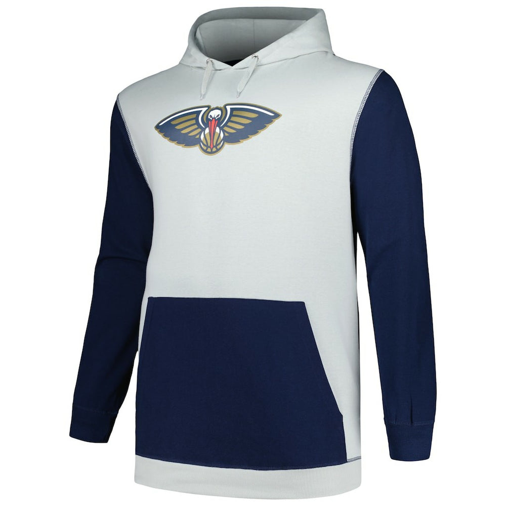 Fanatics - New Orleans Pelicans Big & Tall Primary Arctic Pullover Hoodie - Navy/Silver