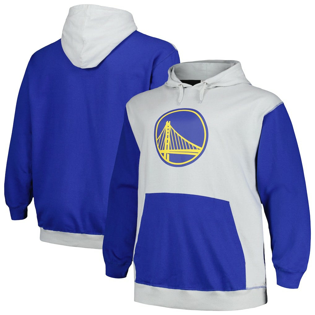 Fanatics - Golden State Warriors Big & Tall Primary Arctic Pullover Hoodie - Royal/Silver