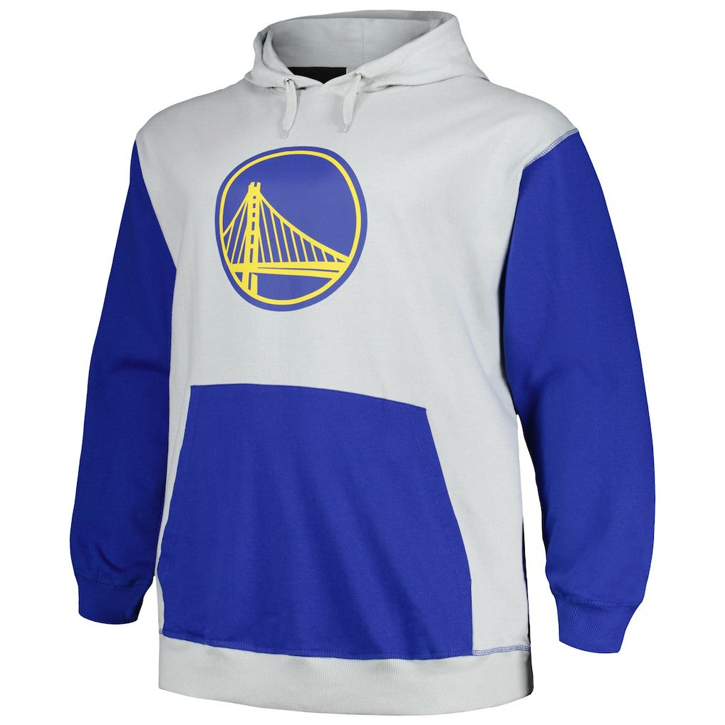 Fanatics - Golden State Warriors Big & Tall Primary Arctic Pullover Hoodie - Royal/Silver