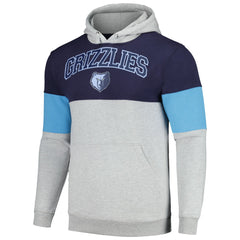 Fanatics - Memphis Grizzlies Contrast Pieced Pullover Hoodie - Navy