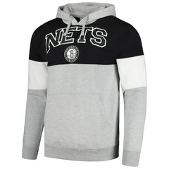 Fanatics - Brooklyn Nets Contrast Pieced Pullover Hoodie - Black