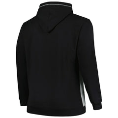 Fanatics - Brooklyn Nets Big & Tall Contrast Pieced Stitched Full-Zip Hoodie - Black/Heather Gray