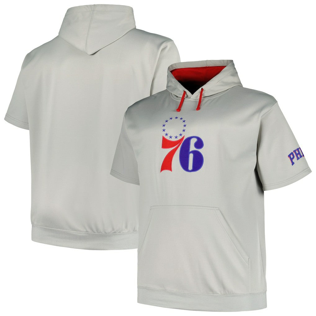 Fanatics - Philadelphia 76ers Big & Tall Logo Pullover Hoodie - Silver