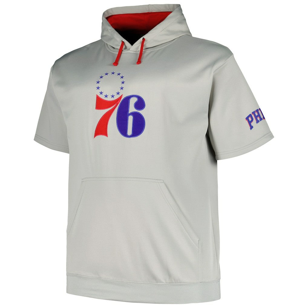 Fanatics - Philadelphia 76ers Big & Tall Logo Pullover Hoodie - Silver