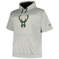 Fanatics - Milwaukee Bucks Big & Tall Logo Pullover Hoodie - Silver