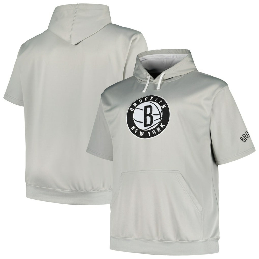 Fanatics - Brooklyn Nets Big & Tall Logo Pullover Hoodie - Silver