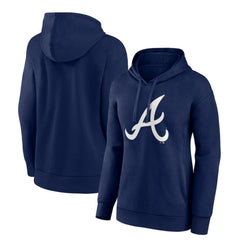 Atlanta Braves Fanatics Women's Logo Pullover Hoodie Clearance