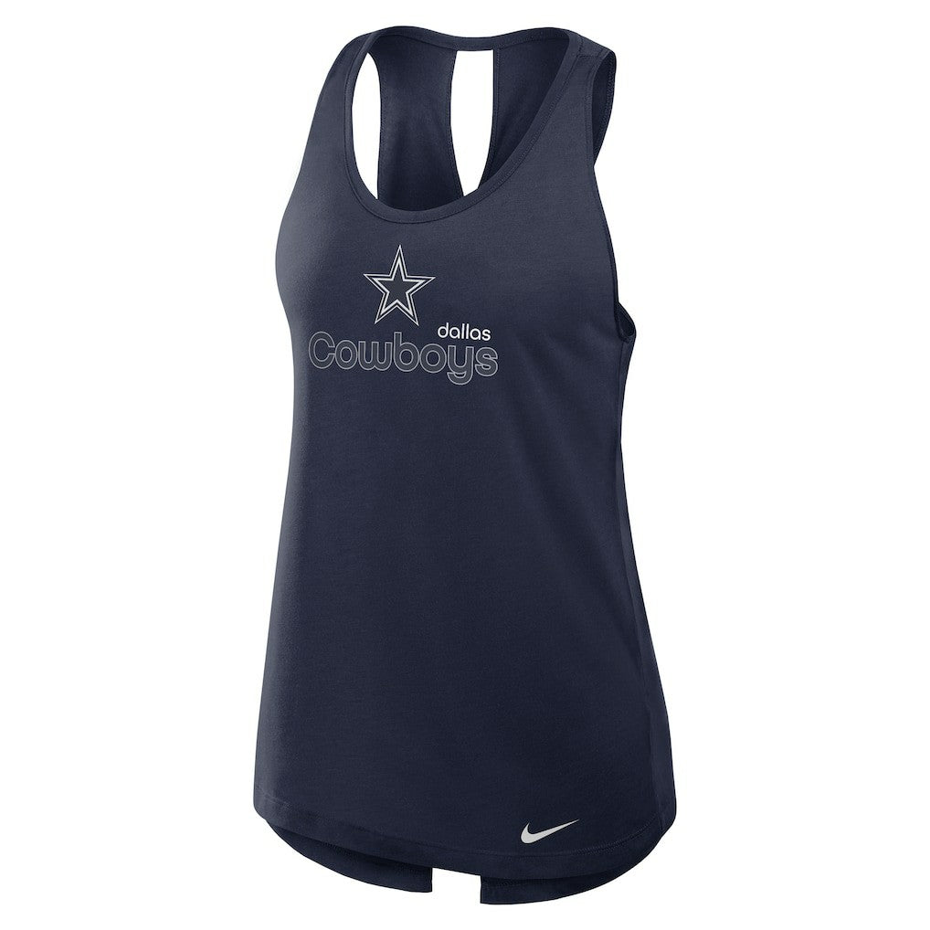 Dallas Cowboys Women's Plus Size Performance Tank Top Navy - Nike