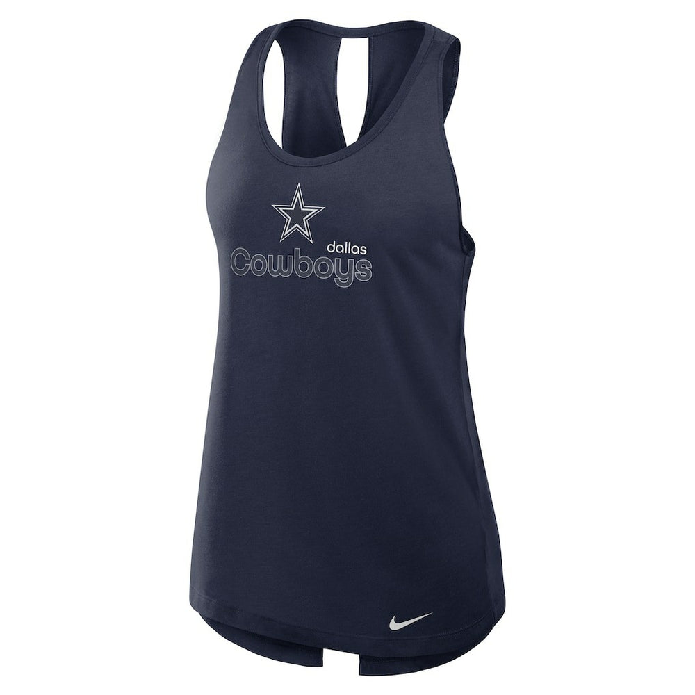 Dallas Cowboys Women's Plus Size Performance Tank Top Navy - Nike