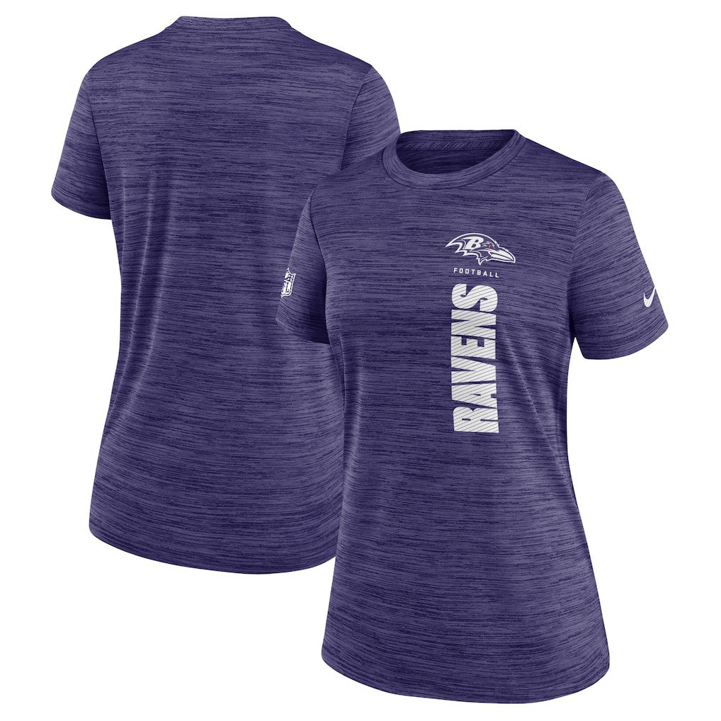 Baltimore Ravens Women's Sideline Velocity Dri-FIT T-Shirt Purple - Nike