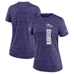 Baltimore Ravens Women's Sideline Velocity Dri-FIT T-Shirt Purple - Nike