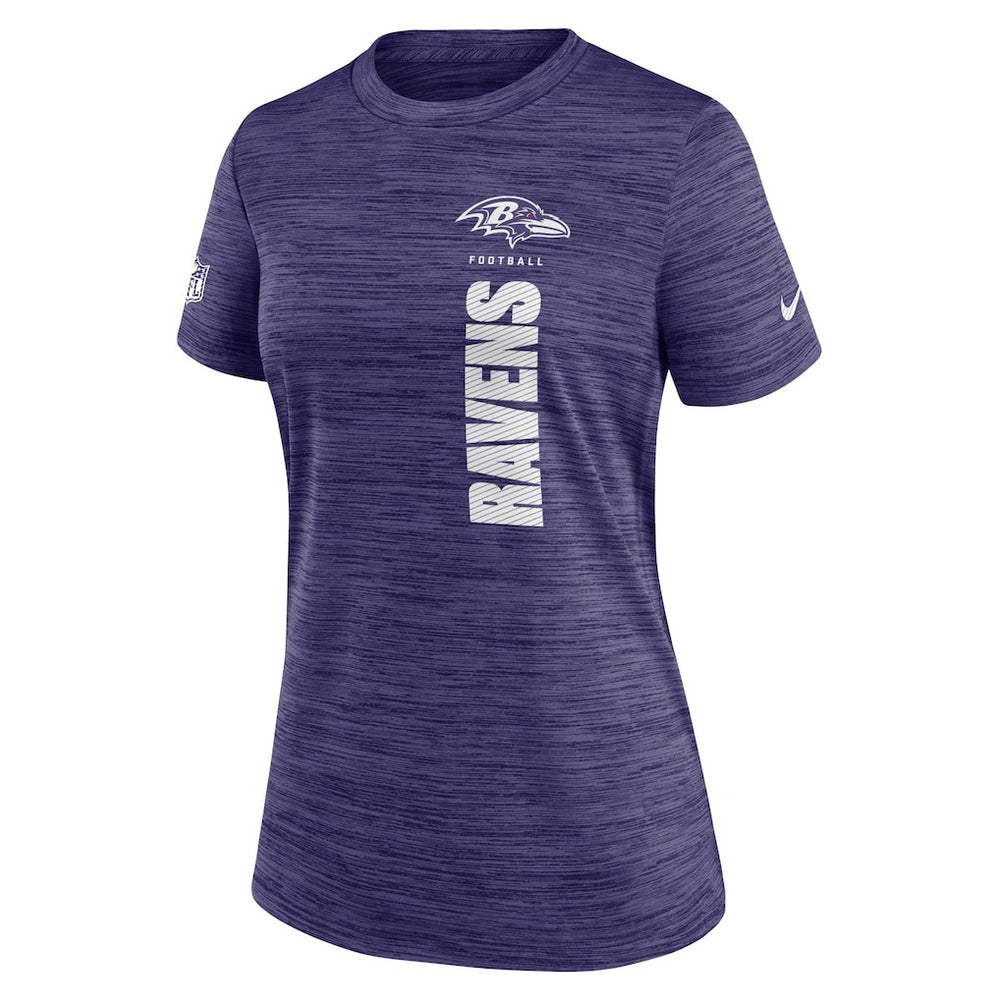 Baltimore Ravens Women's Sideline Velocity Dri-FIT T-Shirt Purple - Nike