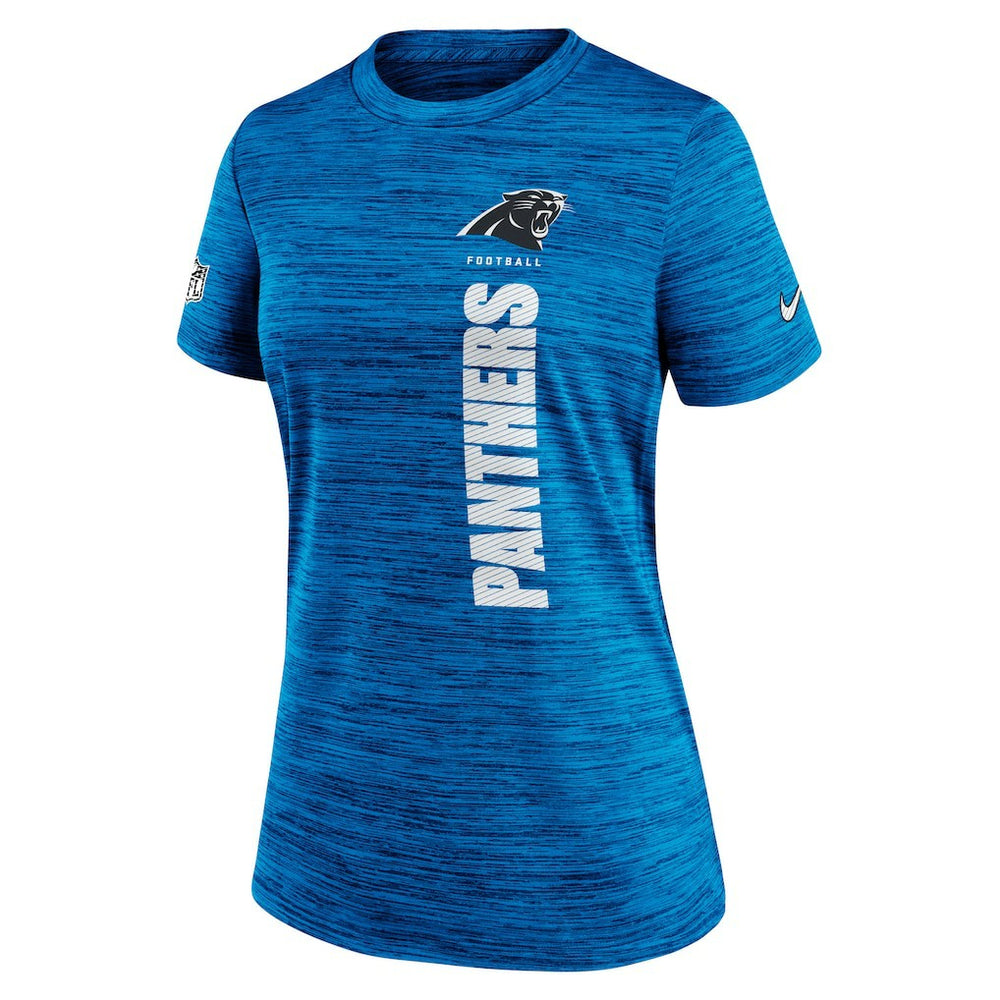 Carolina Panthers Women's Sideline Velocity Dri-FIT T-Shirt Blue - Nike