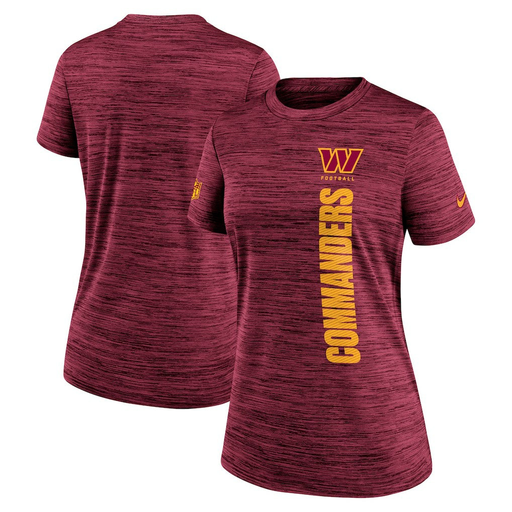 Washington Commanders Women's Sideline Velocity Dri-FIT T-Shirt Burgundy - Nike