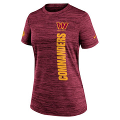 Washington Commanders Women's Sideline Velocity Dri-FIT T-Shirt Burgundy - Nike