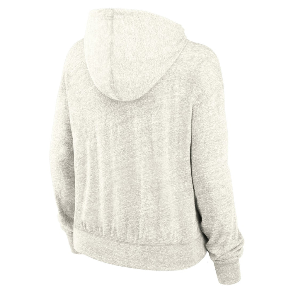 New York Jets Women's Gym Vintage Logo Pullover Hoodie Cream - Nike