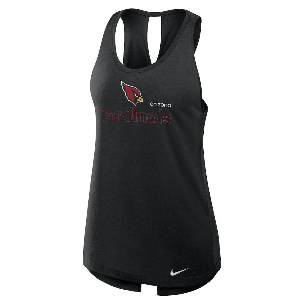 Arizona Cardinals Women's Open-Back Crisscross Dri-FIT Tank Top Black - Nike