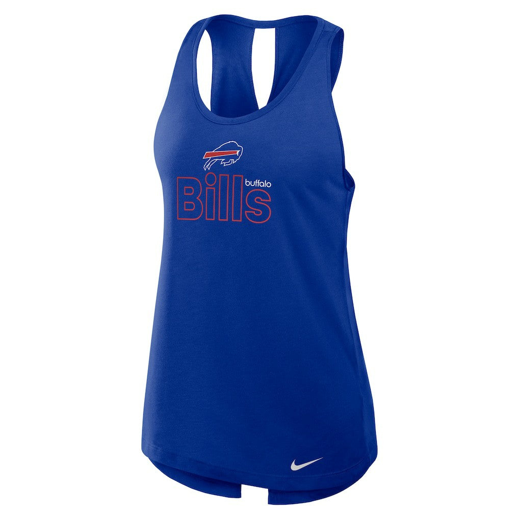 Buffalo Bills Women's Open-Back Crisscross Dri-FIT Tank Top Royal - Nike