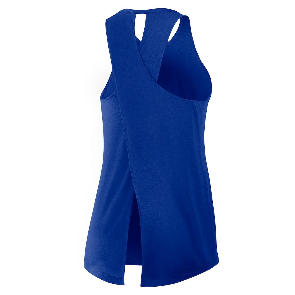 Buffalo Bills Women's Open-Back Crisscross Dri-FIT Tank Top Royal - Nike