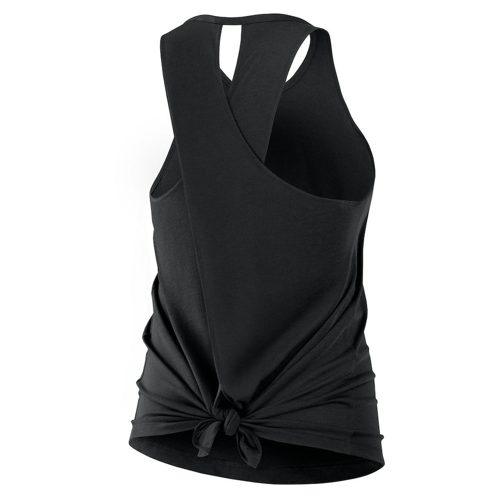 Cincinnati Bengals Women's Open-Back Crisscross Dri-FIT Tank Top Black - Nike