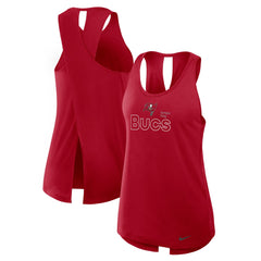 Tampa Bay Buccaneers Women's Open-Back Crisscross Dri-FIT Tank Top Red - Nike