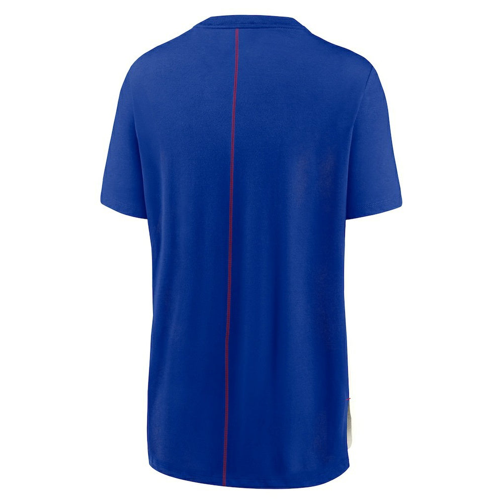 Buffalo Bills Women's Wordmark Tri-Blend T-Shirt Cream/Royal - Nike