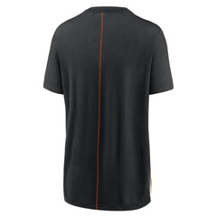 Cincinnati Bengals Women's Wordmark Tri-Blend T-Shirt Cream/Black - Nike