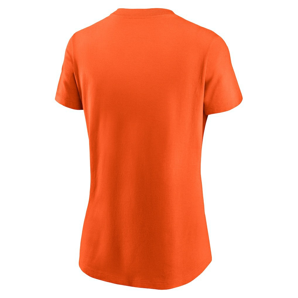 Cleveland Browns Women's Throwback Primary Logo T-Shirt Orange - Nike