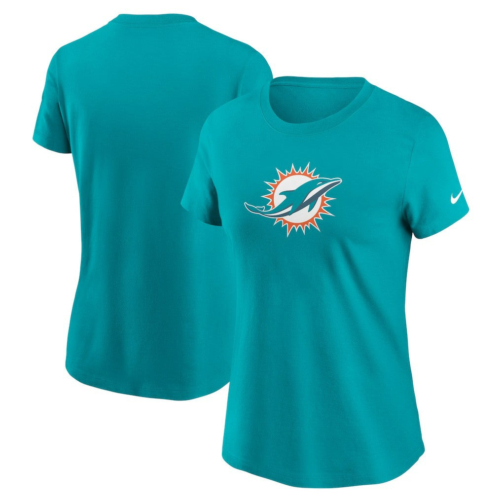 Miami Dolphins Women's Primary Logo T-Shirt Aqua - Nike
