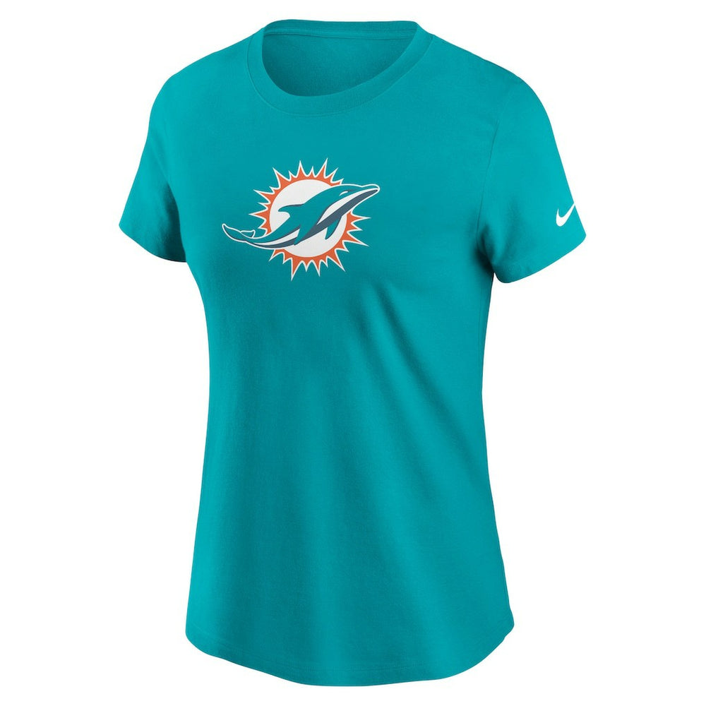 Miami Dolphins Women's Primary Logo T-Shirt Aqua - Nike