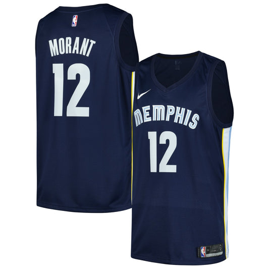 Ja Morant Memphis Grizzlies Swingman Player Jersey - Icon Edition - Navy | NBA Jerseys
