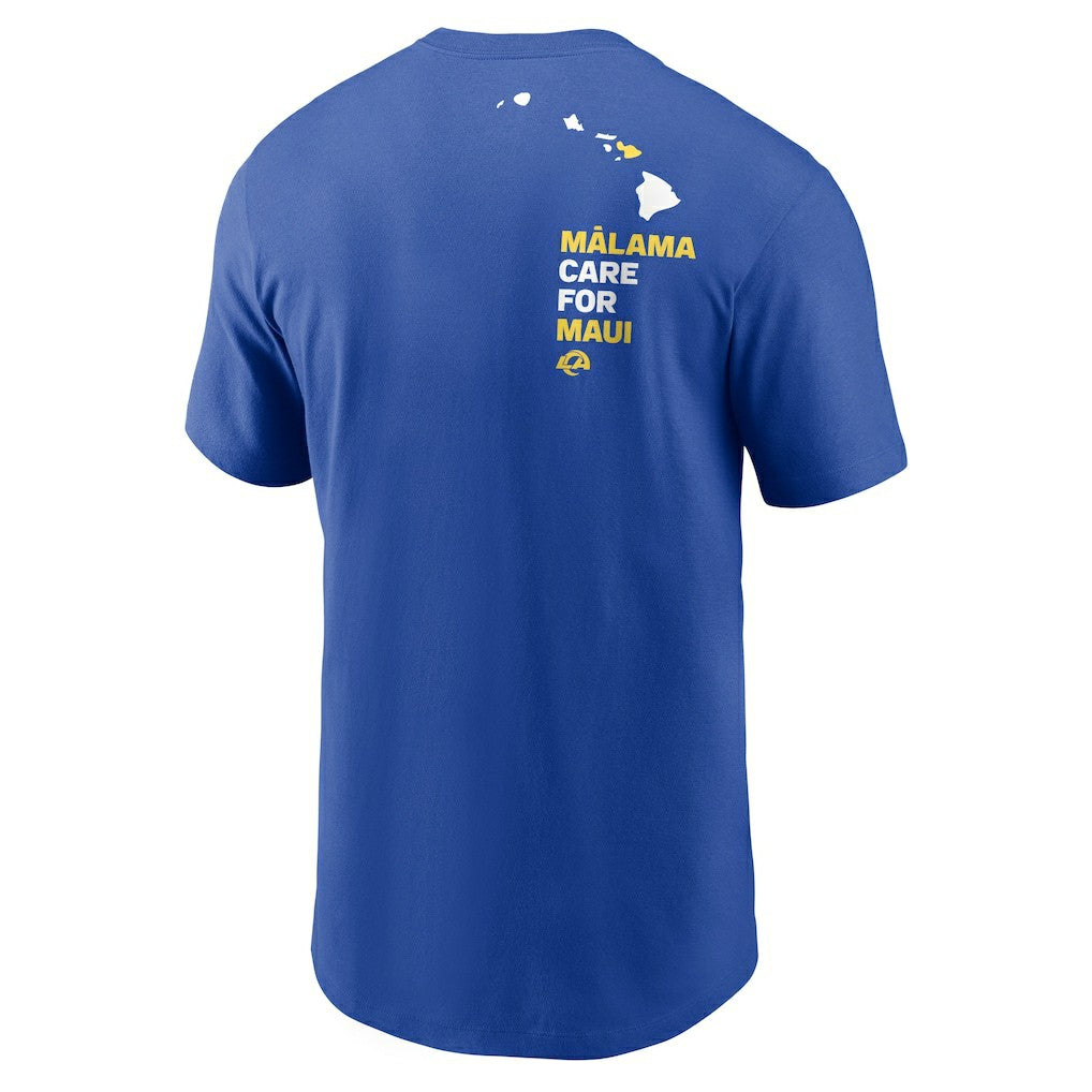 Los Angeles Rams x Maui Relief T-Shirt Royal - Nike