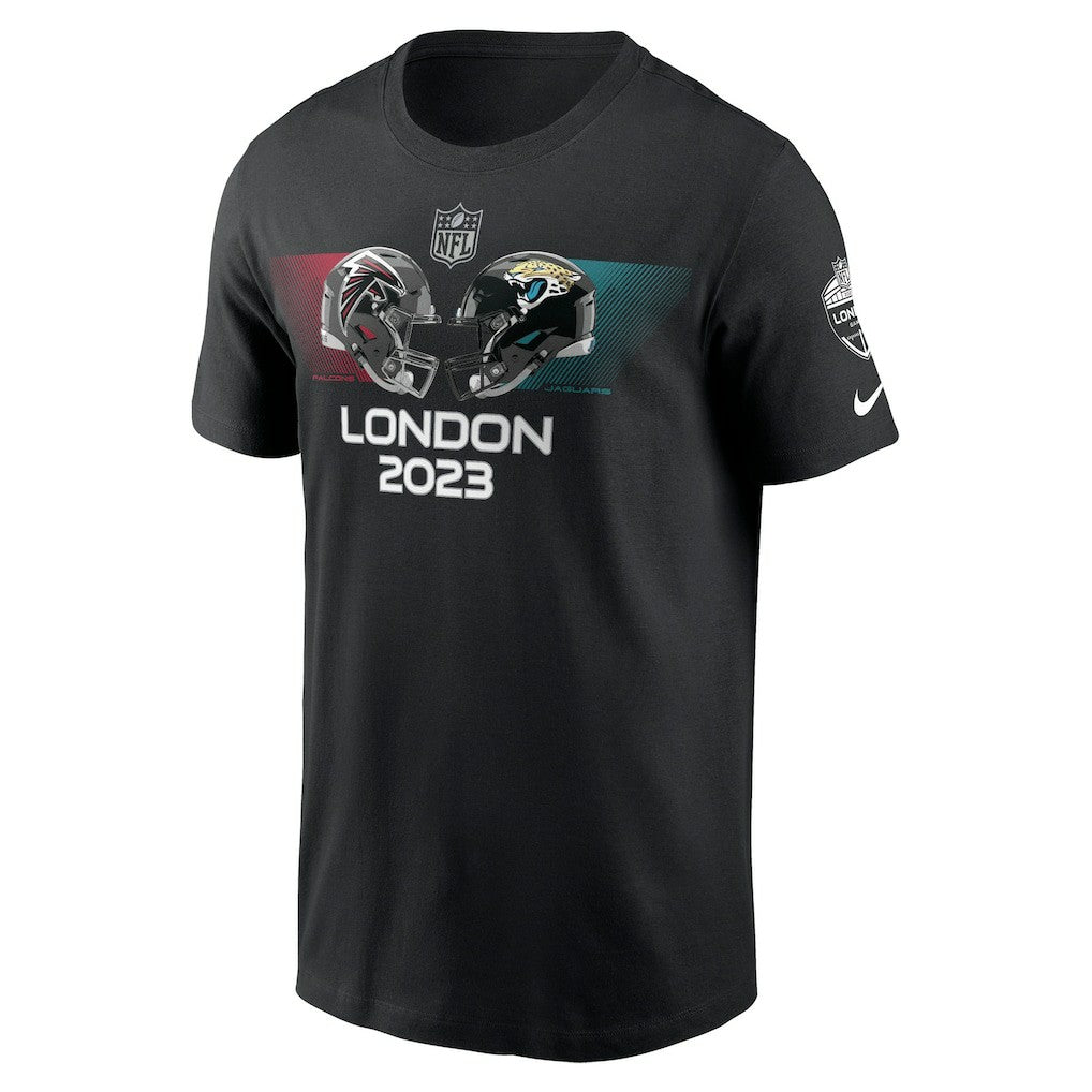 Atlanta Falcons vs. Jacksonville Jaguars 2023 London Game Essential T-Shirt Black - Nike