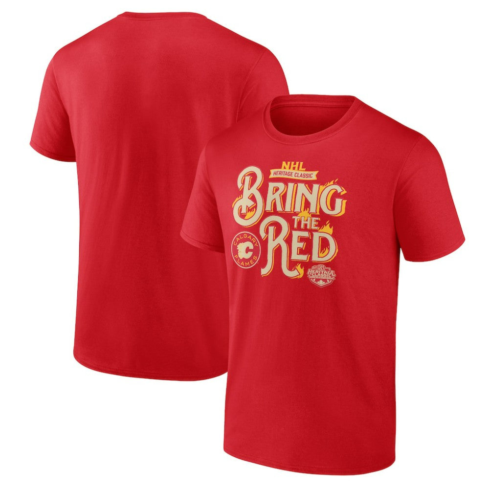 Calgary Flames - Fanatics 2023 NHL Heritage Classic Local T-Shirt – Red