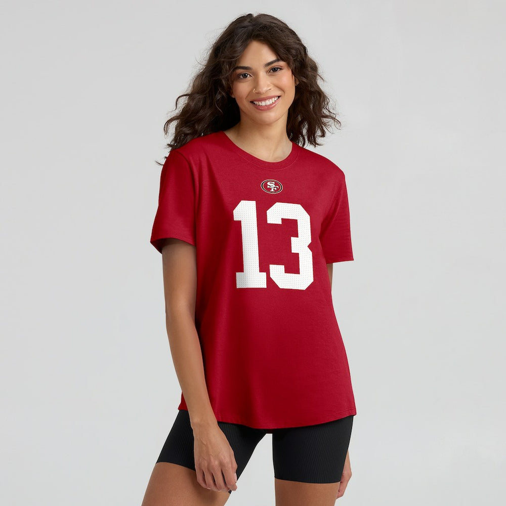 Brock Purdy San Francisco 49ers Women's Player Name & Number T-Shirt Scarlet - Nike