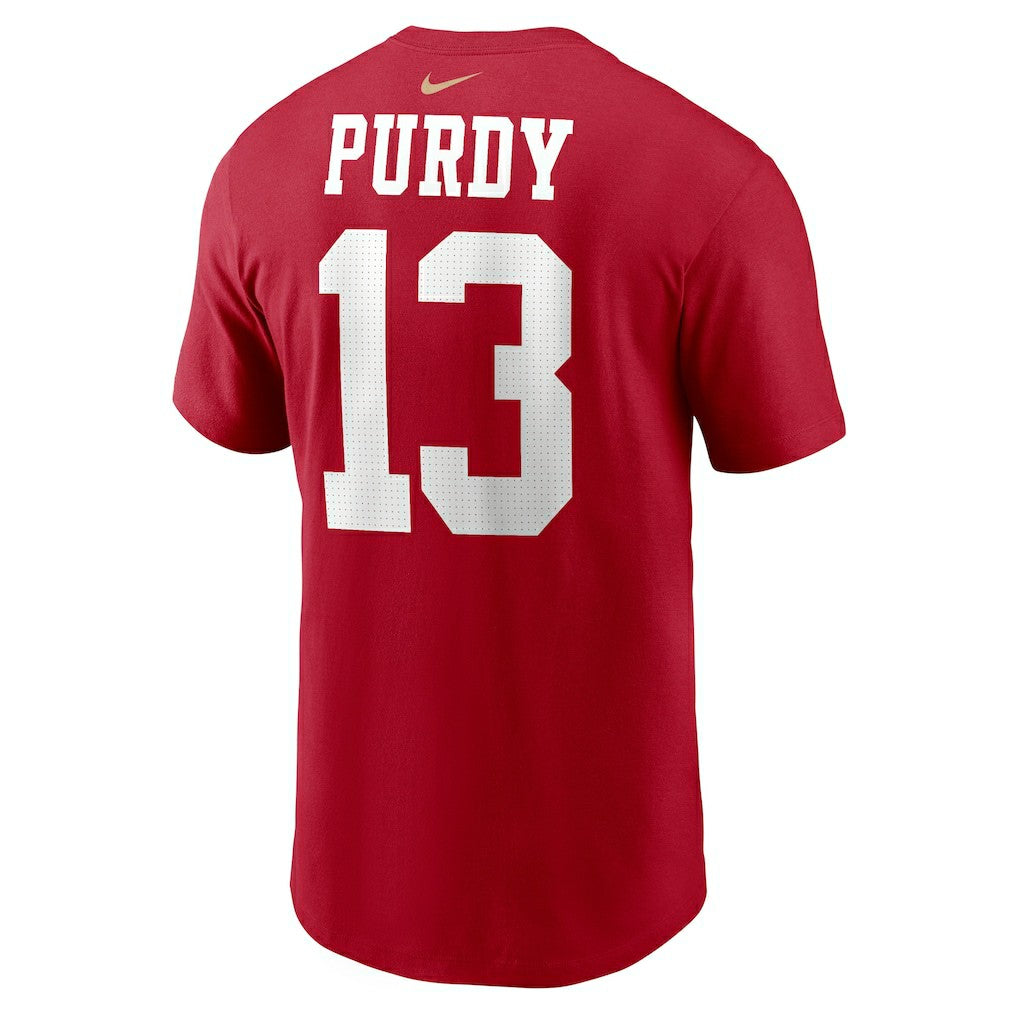 Brock Purdy San Francisco 49ers Player Name & Number T-Shirt Scarlet - Nike
