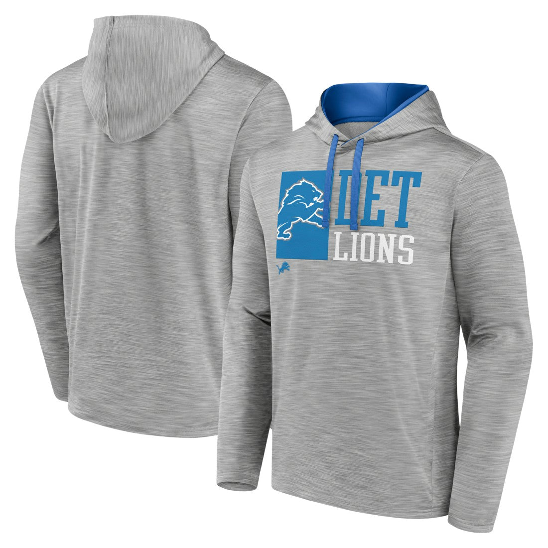 Detroit Lions Never Quit Hoodie Heather Gray - Fanatics