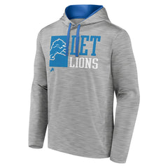 Detroit Lions Never Quit Hoodie Heather Gray - Fanatics