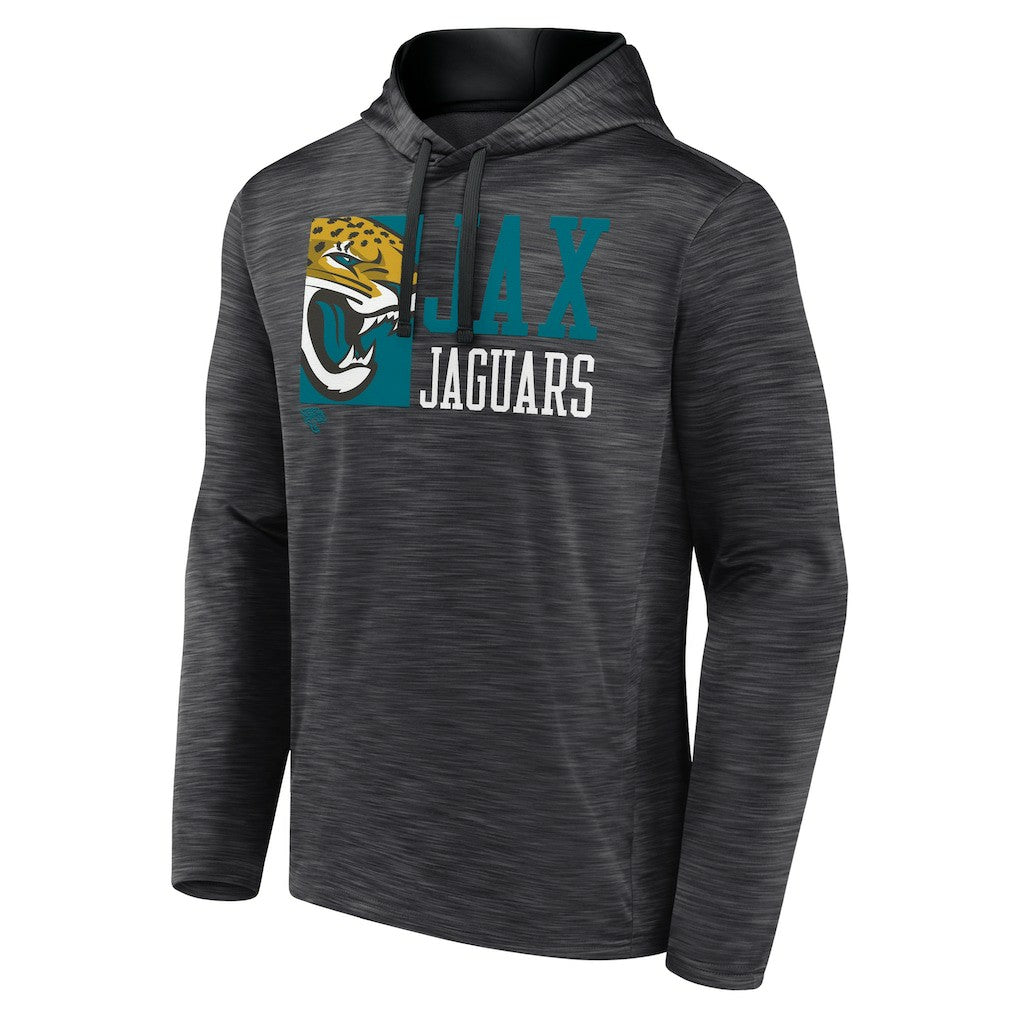 Jacksonville Jaguars Never Quit Hoodie Heather Charcoal - Fanatics