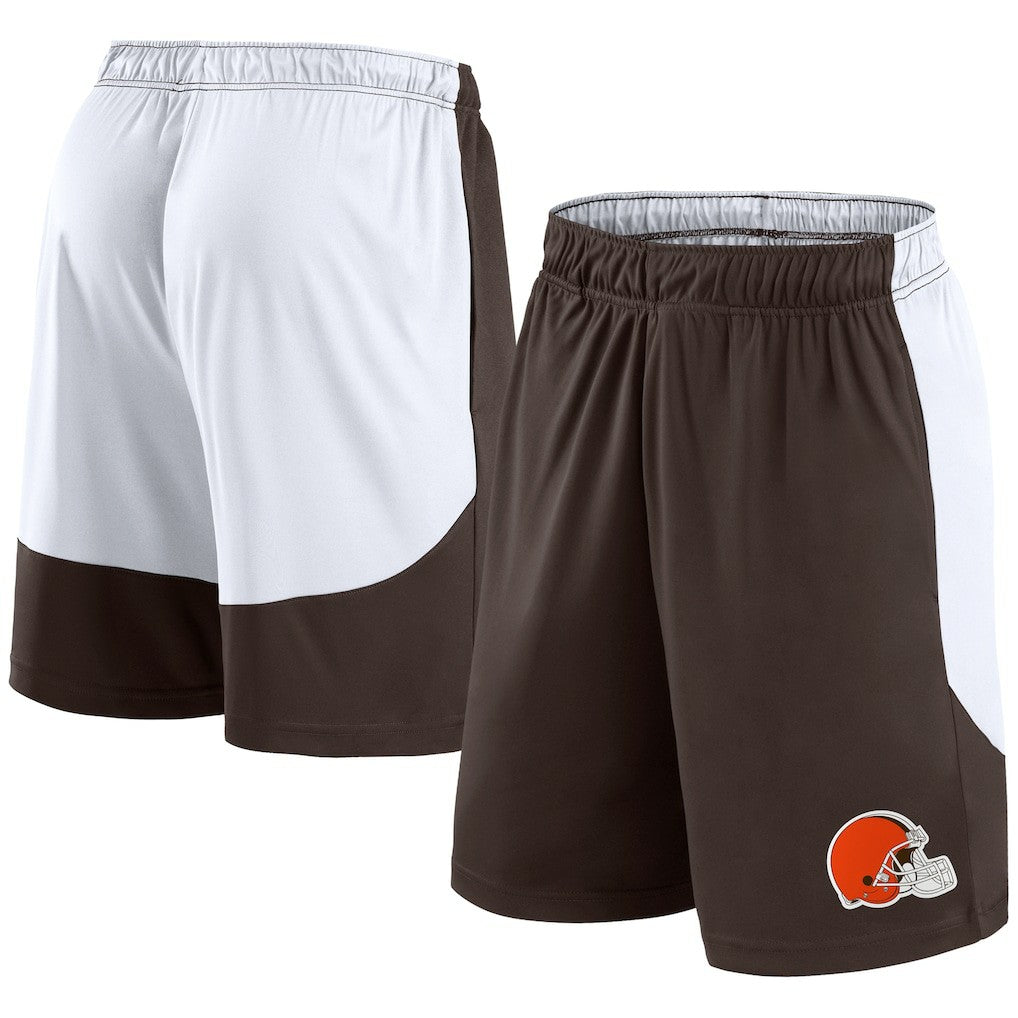 Cleveland Browns Go Hard Shorts Brown/White - Fanatics