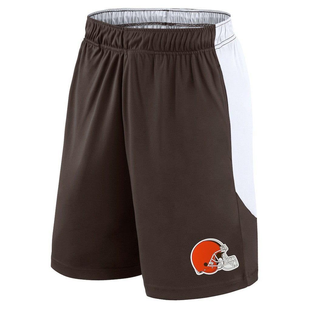 Cleveland Browns Go Hard Shorts Brown/White - Fanatics