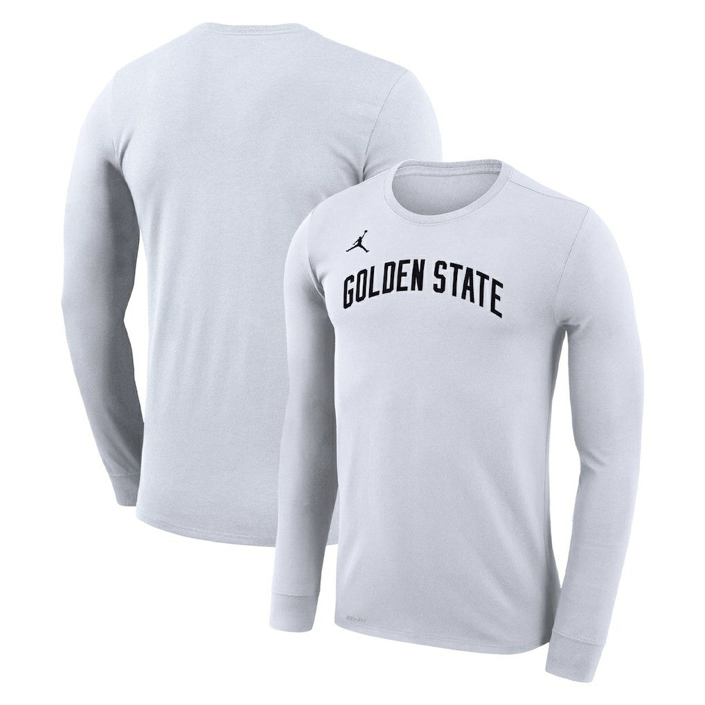 NBA - Golden State Warriors Jordan Brand Unisex Statement Edition Legend Performance Long Sleeve T-Shirt - White