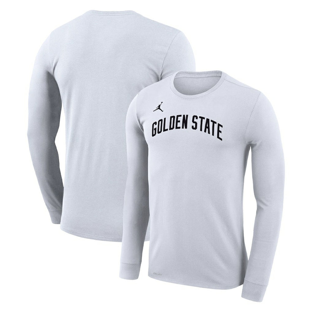NBA - Golden State Warriors Jordan Brand Unisex Statement Edition Legend Performance Long Sleeve T-Shirt - White