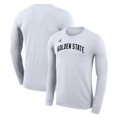 NBA - Golden State Warriors Jordan Brand Unisex Statement Edition Legend Performance Long Sleeve T-Shirt - White