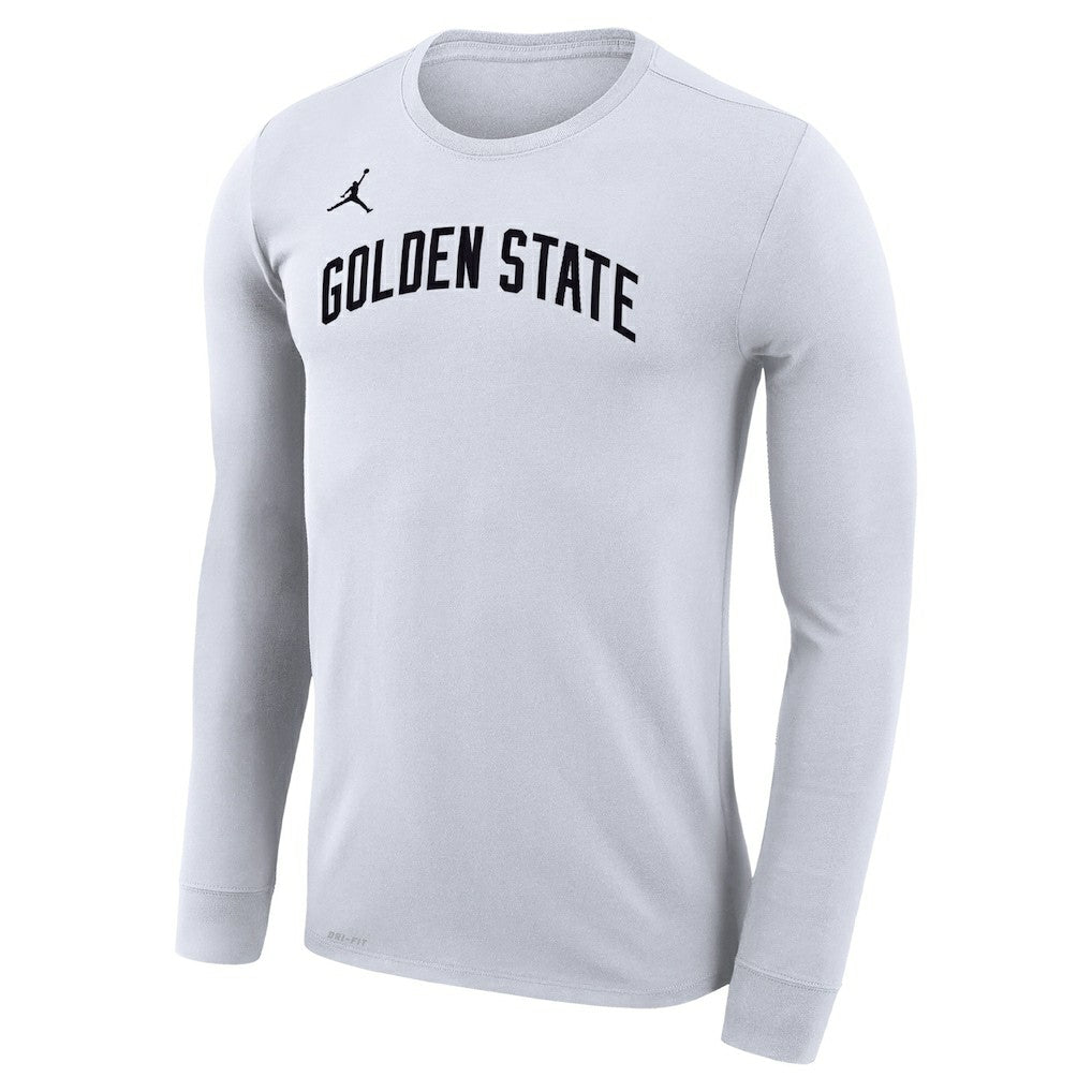NBA - Golden State Warriors Jordan Brand Unisex Statement Edition Legend Performance Long Sleeve T-Shirt - White